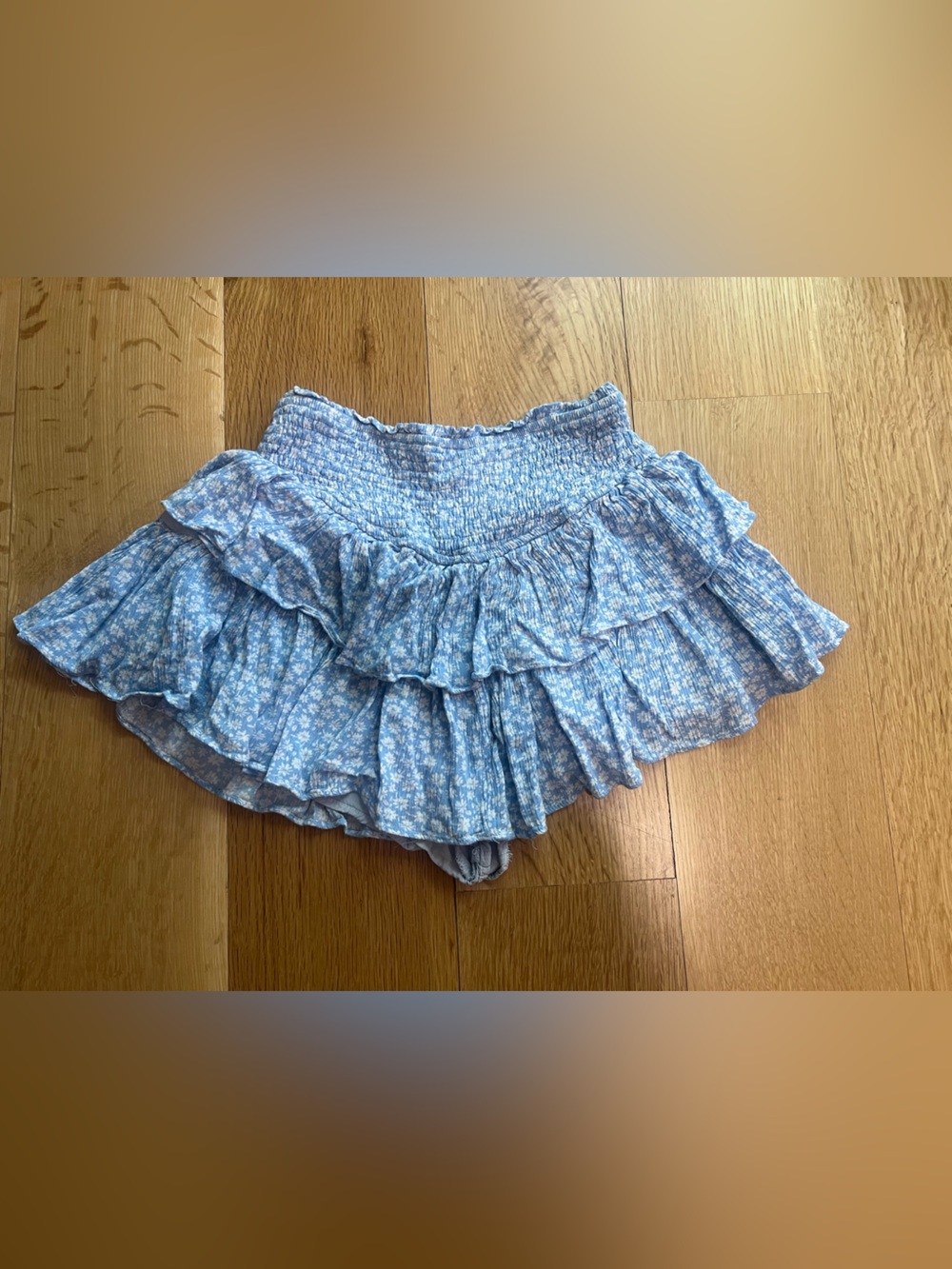 Rock & Rags Sunshine Daydream Skirt ★ Baby Blue Floral